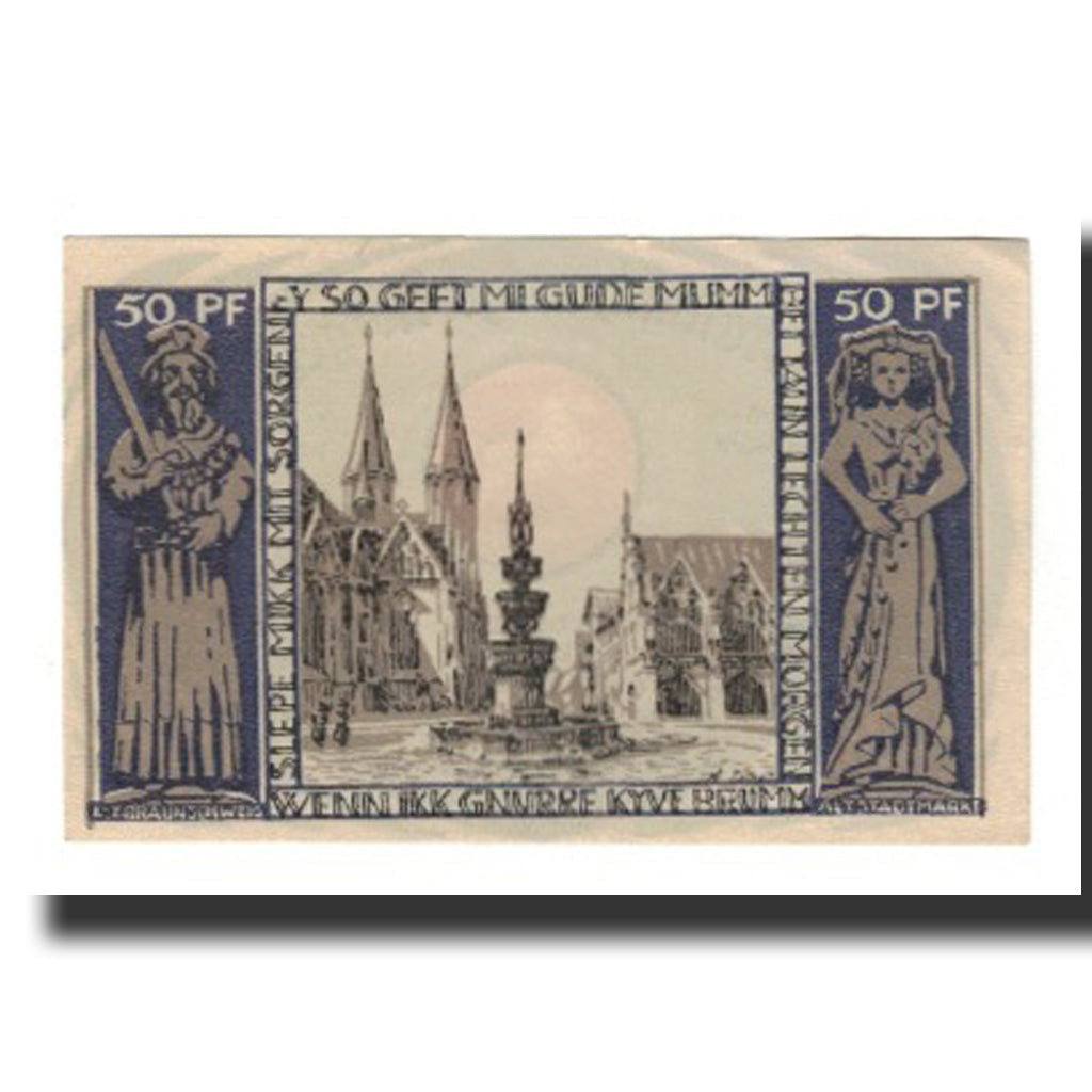 Banknote, Germany, Braunschweig Braunschweigische Staatsbank, 50 Pfennig