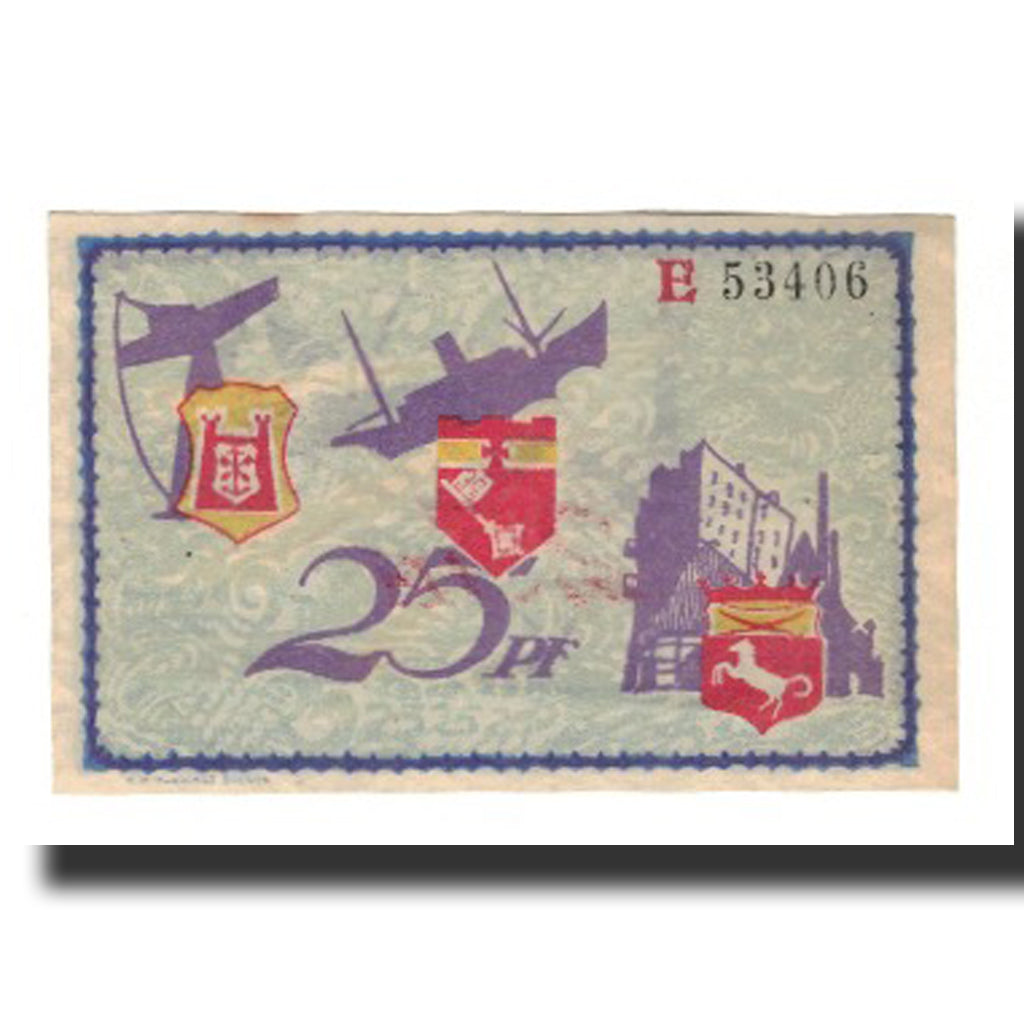 Banknote, Germany, Bremerhaven Geestemünde und Lehe Städte, 25 Pfennig, valeur