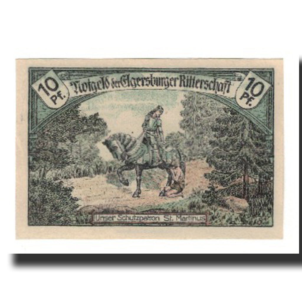 Banknote, Germany, Elgersburg, Bad Elgersburger Ritterschaft, 10 Pfennig, Texte