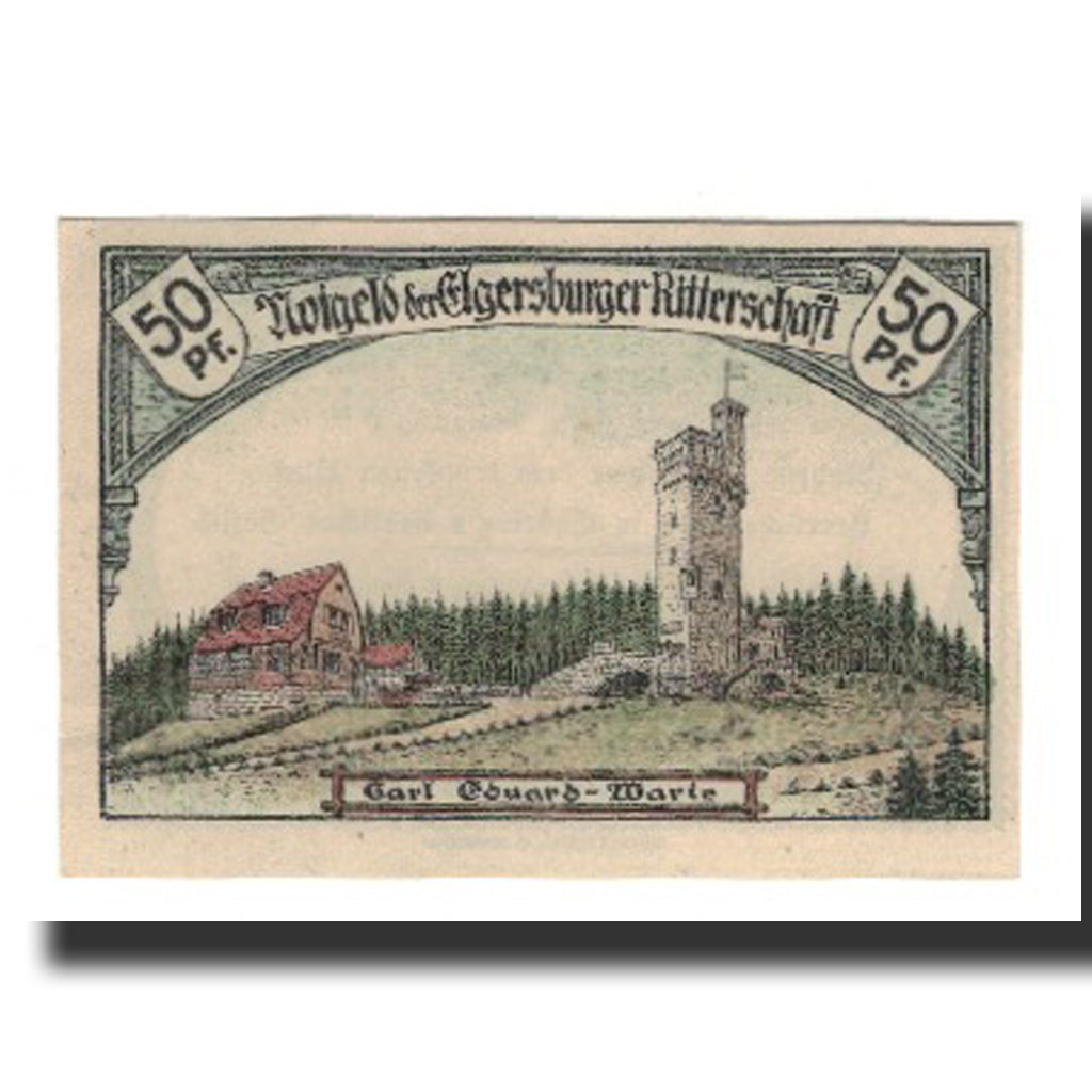 Banknote, Germany, Elgersburg, Bad Elgersburger Ritterschaft, 50 Pfennig, Texte