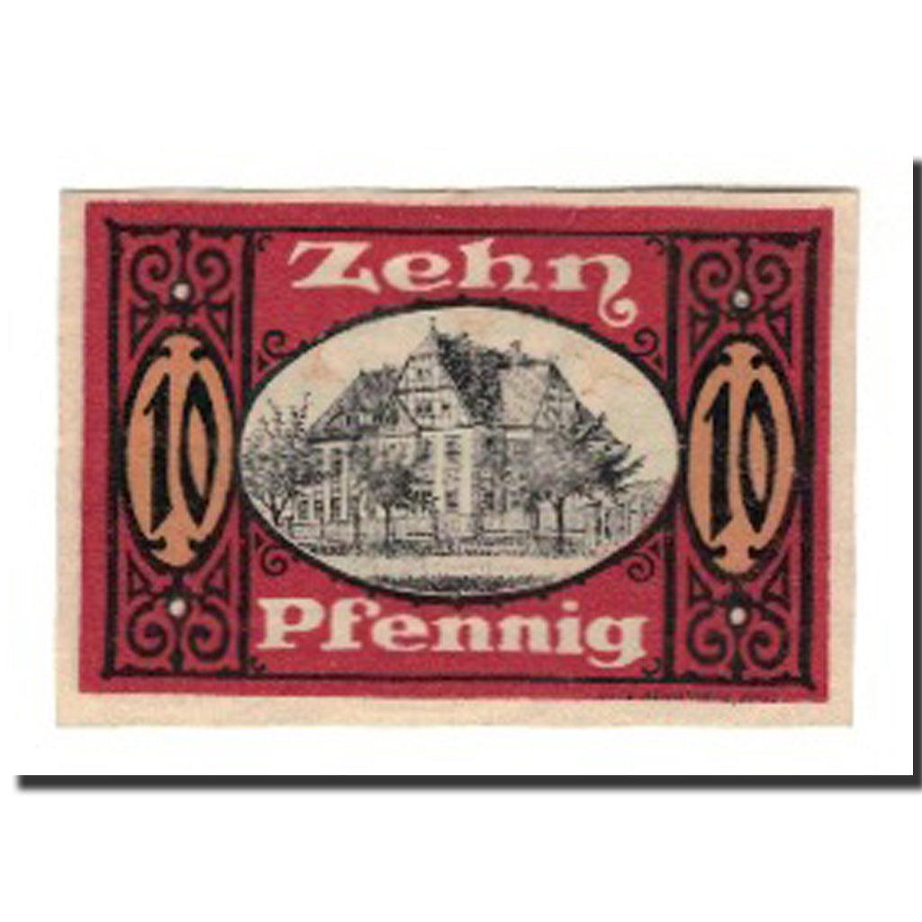 Banknote, Germany, Allstedt Stadt, 10 Pfennig, Maison, 1920, 1920-02-01