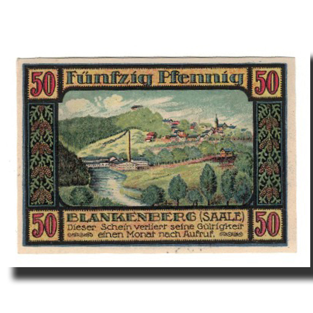 Banknote, Germany, Ziegenrück Kreis, 50 Pfennig, paysage, 1921, 1921-07-30