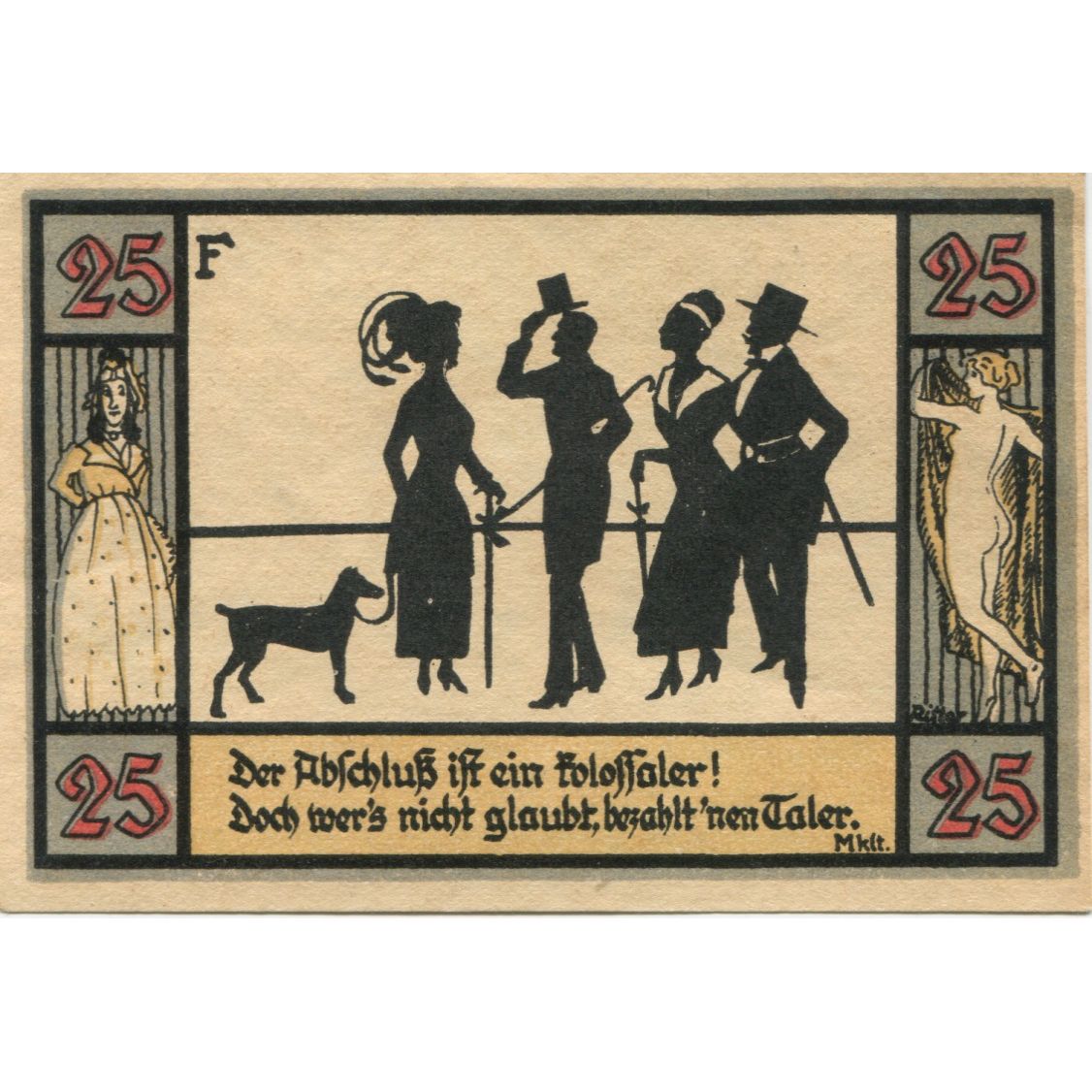 Banknote, Germany, Apolda Stadt, 25 Pfennig, personnage 5, 1921, 1921-08-01