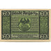 Billet, Allemagne, Arys Stadt, 75 Pfennig, Texte, 1921, 1921-02-01, SUP