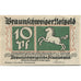 Banknote, Germany, Braunschweig Braunschweigische Staatsbank, 10 Pfennig