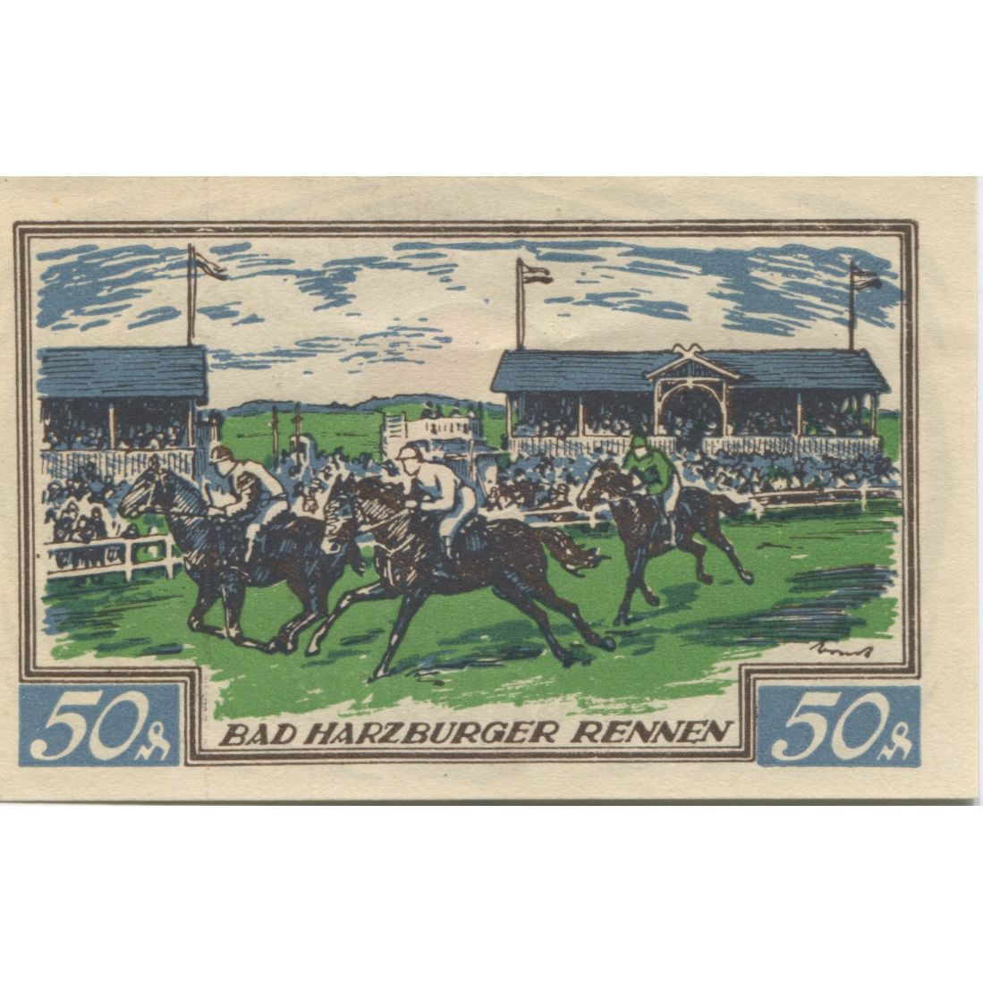 Banknote, Germany, Braunschweig Braunschweigische Staatsbank, 50 Pfennig, course