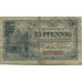 Banknote, Germany, Borken Stadt, 25 Pfennig, rue, 1920, 1920-04-01, VF(30-35)