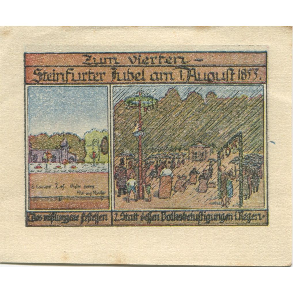 Banknote, Germany, Burgsteinfurt Stadt, 50 Pfennig, personnage, 1923