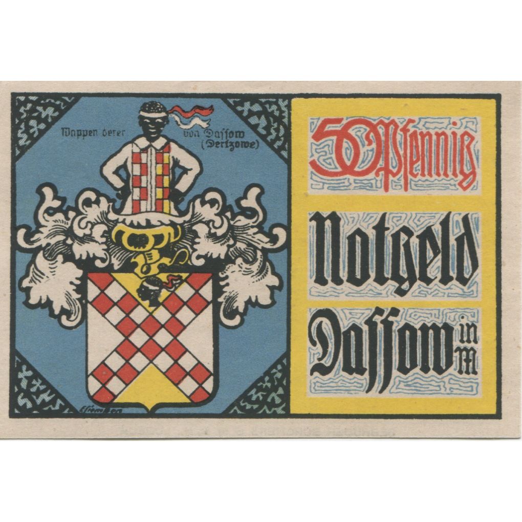 Banknote, Germany, Dassow Gemeinde, 50 Pfennig, Batiment, 1922, 1922-07-01