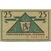 Banknote, Germany, Düsseldorf Stadt, 25 Pfennig, valeur faciale, 1921