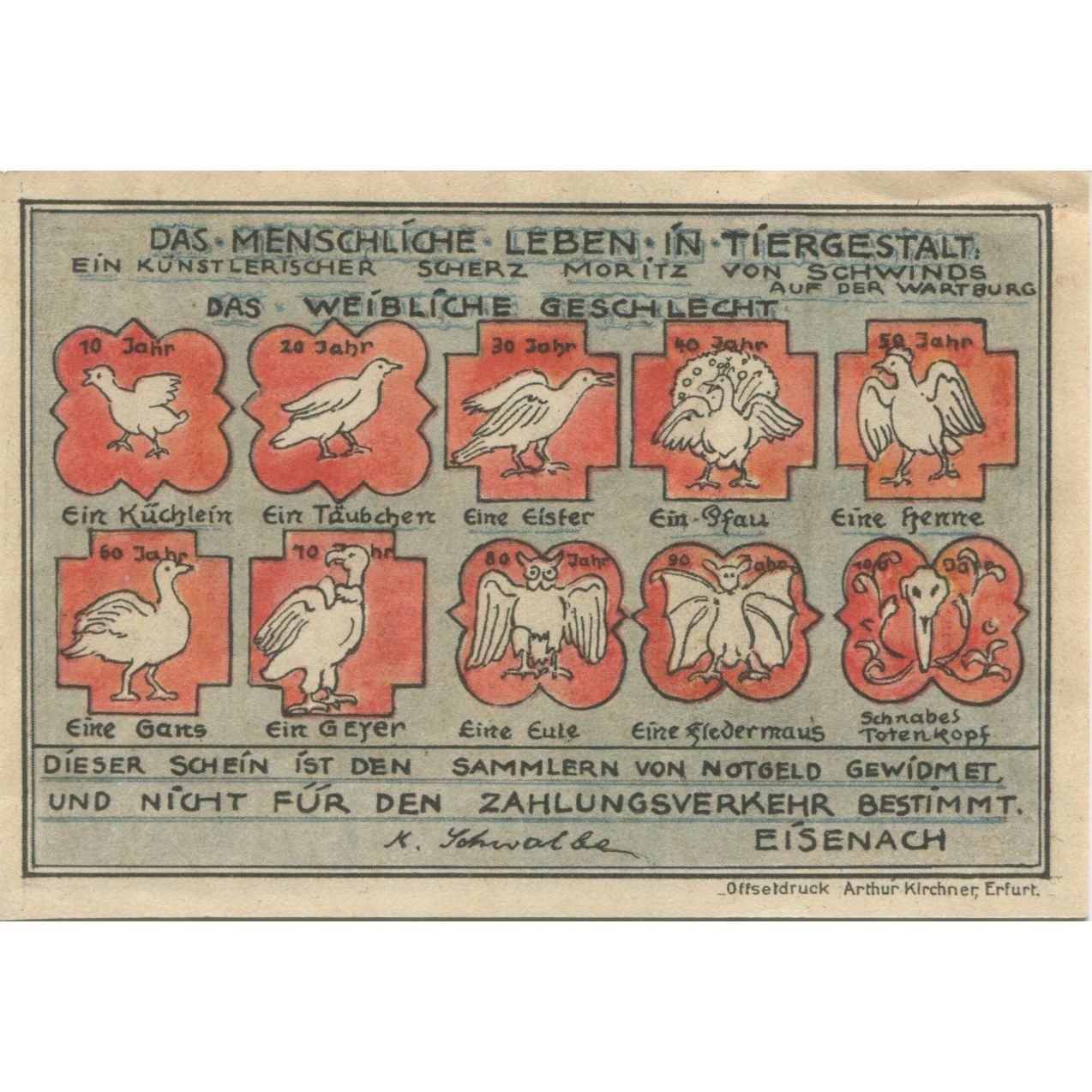 Banknote, Germany, Eisenach K. Schwalbe, 50 Pfennig, Maison, AU(55-58)