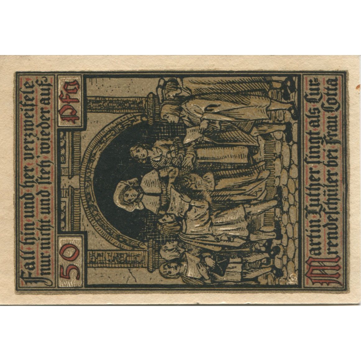 Banknote, Germany, Eisenach Stadt, 50 Pfennig, personnage, 1921, 1921-05-31