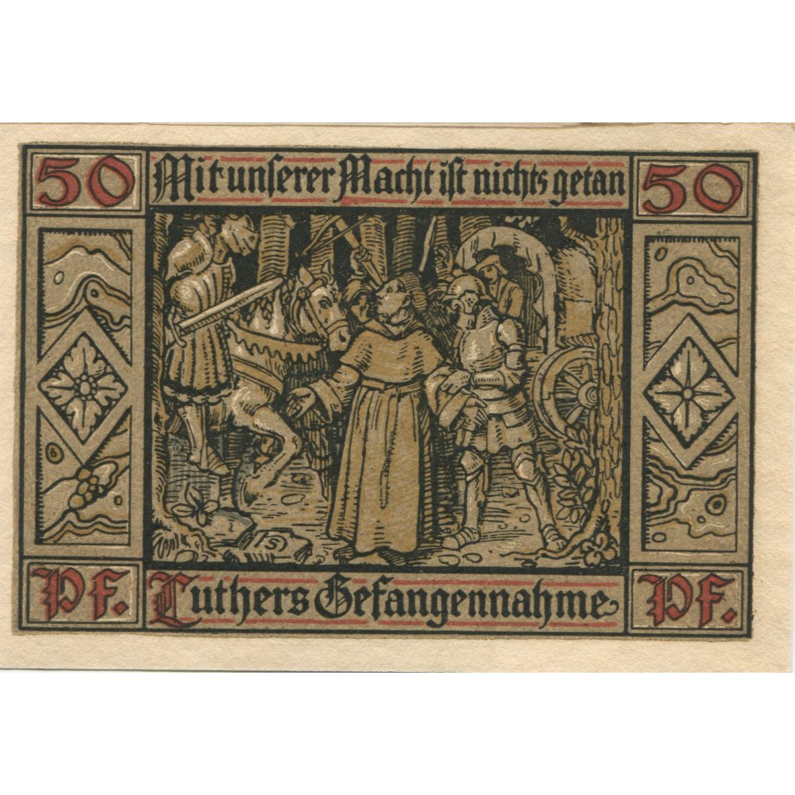 Banconote, Germania, Eisenach Stadt, 50 Pfennig, personnage 3, 1921, 1921-05-31