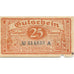 Banconote, Germania, Elberfeld Stadt, 25 Pfennig, valeur faciale, 1919 (1920)