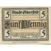 Banknote, Germany, Elberfeld Stadt, 5 Pfennig, Texte, 1920, 1920-03-10