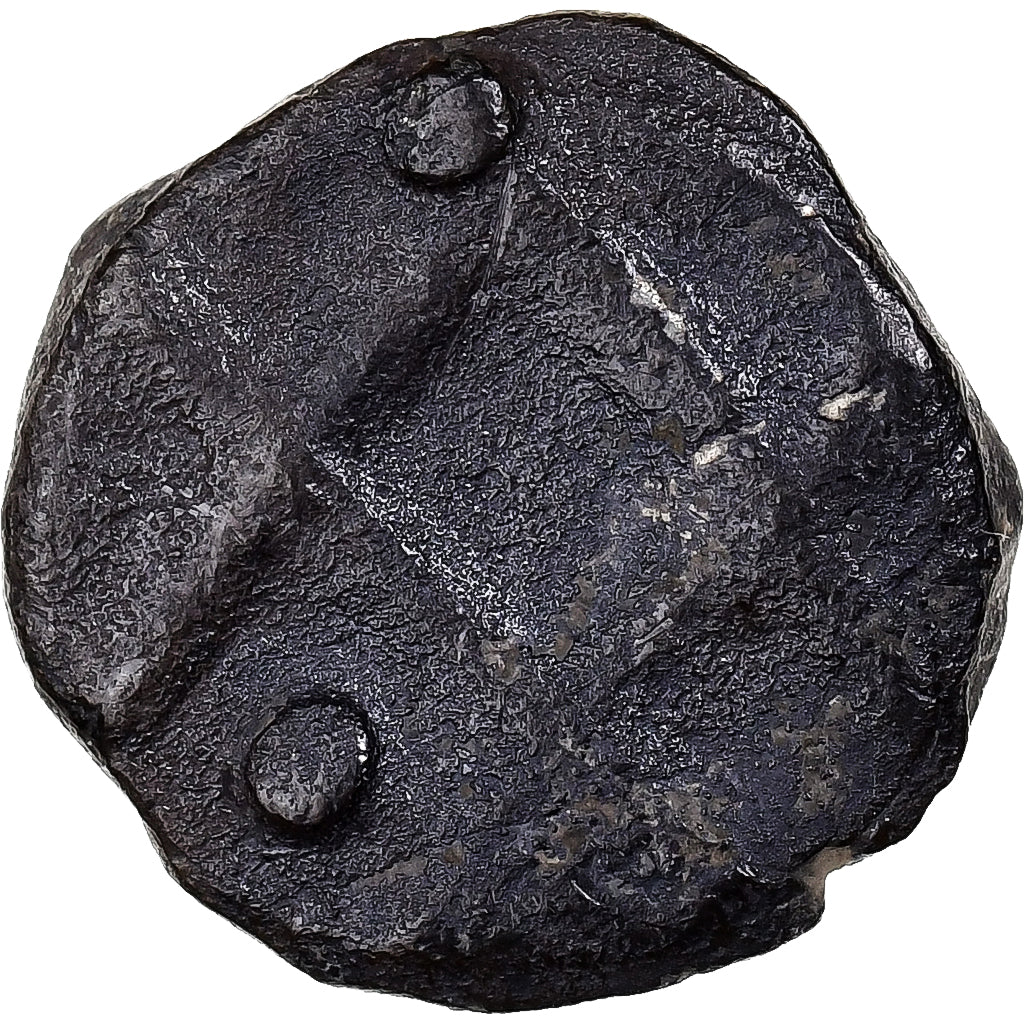 Francia, Denier au M, ca. 700-750, Marseille, Plata, BC+