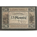 Banknote, Germany, Eppelborn Dirmingen Burgermeisterel, 25 Pfennig, personnage