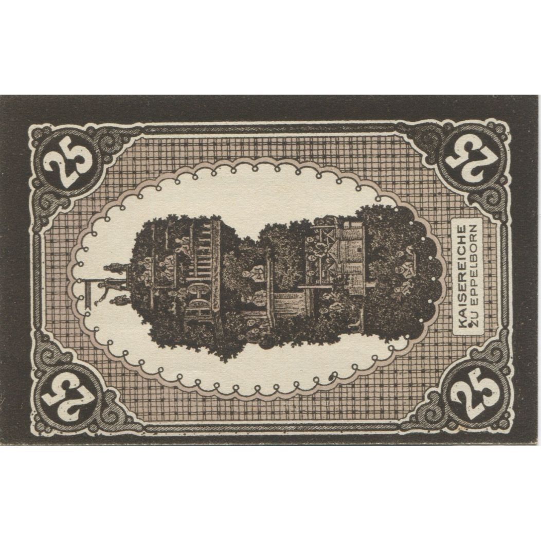 Banknote, Germany, Eppelborn Dirmingen Burgermeisterel, 25 Pfennig, personnage