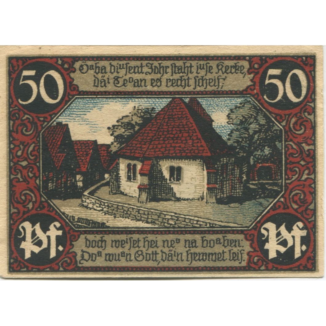 Banknote, Germany, Eisbergen a.W. Spar und Darlehenskasse der Gemeinde, 50