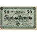 Banknote, Germany, Eckartsberga Thur. Stadt, 50 Pfennig, paysage, 1920