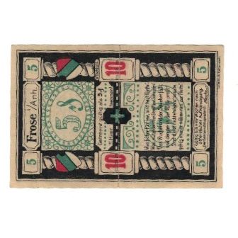 Banknote, Germany, Frose Gemeinde, 10 Pfennig, Texte, AU(55-58), Mehl:398.1