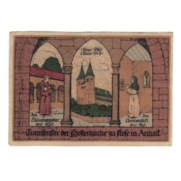 Banconote, Germania, Frose Gemeinde, 50 Pfennig, personnage 1, 1921, 1921-03-15