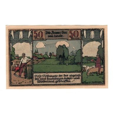 Banknote, Germany, Frose Gemeinde, 50 Pfennig, personnage, 1921, 1921-06-27