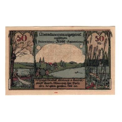 Banknote, Germany, Frose Gemeinde, 50 Pfennig, paysage, 1921, 1921-06-27