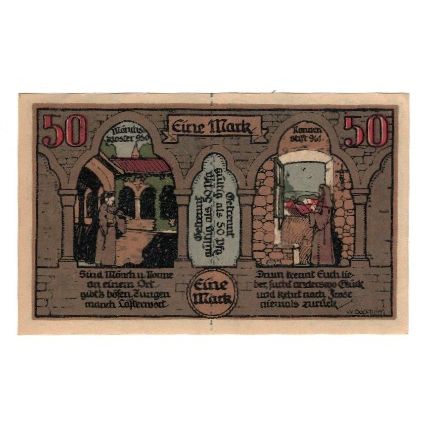 Banknote, Germany, Frose Gemeinde, 1 Mark, personnage, 1921, 1921-06-27