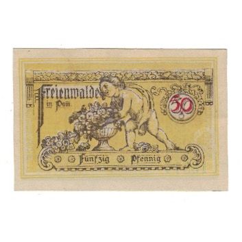 Geldschein, Deutschland, Freienwalde Stadt, 50 Pfennig, personnage, 1920, VZ