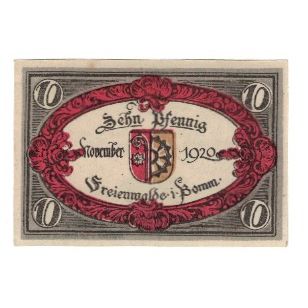Banconote, Germania, Freienwalde Stadt, 10 Pfennig, valeur faciale, 1920, SPL-
