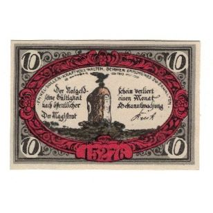 Banknote, Germany, Freienwalde Stadt, 10 Pfennig, valeur faciale 1, 1920
