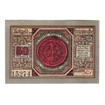 Banknote, Germany, Freienwalde Stadt, 50 Pfennig, personnage 1, 1920, AU(55-58)