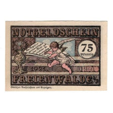 Geldschein, Deutschland, Freienwalde Stadt, 75 Pfennig, personnage, 1921, VZ