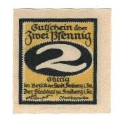 Banknote, Germany, Freiberg Stadt, 2 Pfennig, valeur faciale, 1921, 1921-07-22