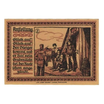Banknote, Germany, Freiberg Stadt, 75 Pfennig, personnage 1, 1921, 1921-12-31
