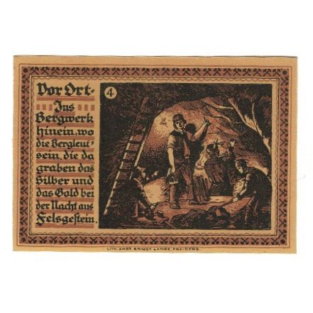 Banknote, Germany, Freiberg Stadt, 75 Pfennig, personnage 3, 1921, 1921-12-31