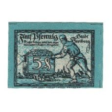 Banknote, Germany, Freiberg Stadt, 5 Pfennig, personnage, 1918, 1918-12-31
