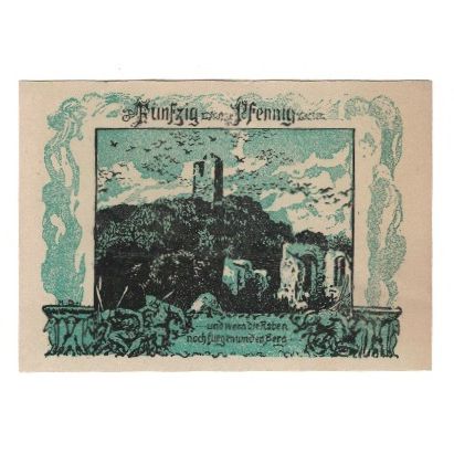 Banknote, Germany, Frankenhausen am Kyffhäuser Städtische Sparkasse, 50