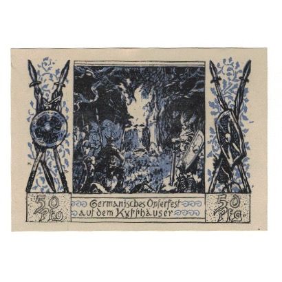 Banknote, Germany, Frankenhausen am Kyffhäuser Städtische Sparkasse, 50