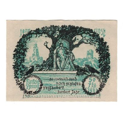 Banknote, Germany, Frankenhausen am Kyffhäuser Städtische Sparkasse, 50
