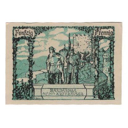 Banknote, Germany, Frankenhausen am Kyffhäuser Städtische Sparkasse, 50