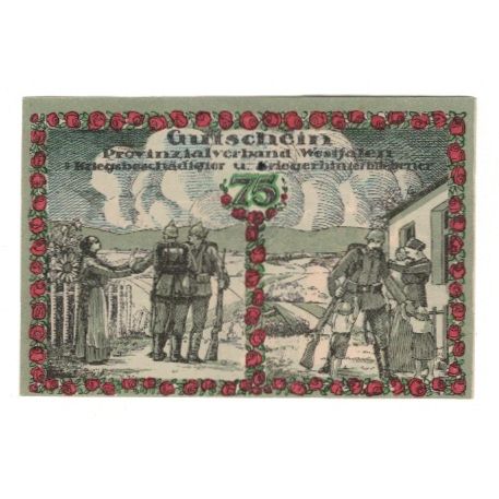 Banknote, Germany, Bochum Provinzialverband Kriegsbeschädigter und