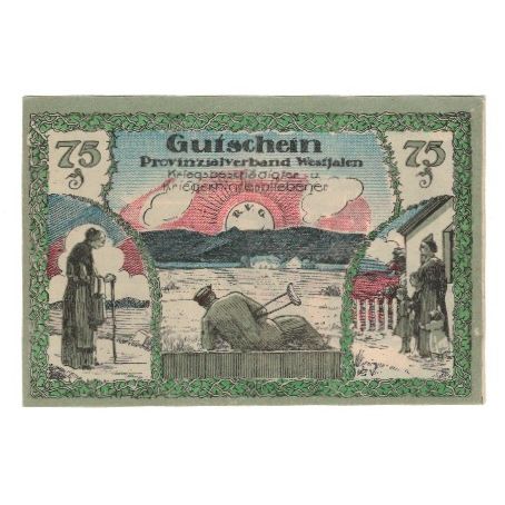 Banknote, Germany, Bochum Provinzialverband Kriegsbeschädigter und