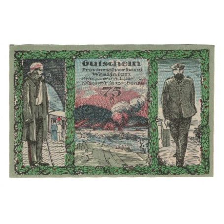 Banknote, Germany, Bochum Provinzialverband Kriegsbeschädigter und
