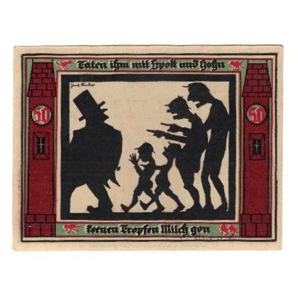 Banknote, Germany, Glauchau Stadt, 50 Pfennig, personnage 2, 1921, 1921-05-01