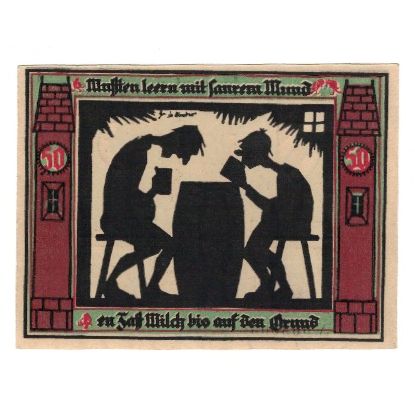 Banknote, Germany, Glauchau Stadt, 50 Pfennig, personnage 4, 1921, 1921-05-01