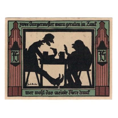 Banknote, Germany, Glauchau Stadt, 75 Pfennig, personnage 4, 1921, 1921-05-01