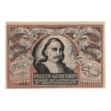Banknote, Germany, Grafenhainichen Stadt, 50 Pfennig, portrait, 1921