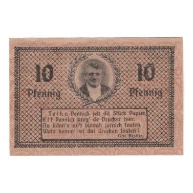 Banknote, Germany, Gardelegen Kaufmännischer Verein, 10 Pfennig, portrait